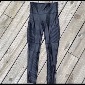 SPANX gently worn moto leggings
